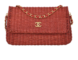 Vintage Wicker Flap, Leather, Red, 6638763 (2000/02), B/DB/AC, 3*